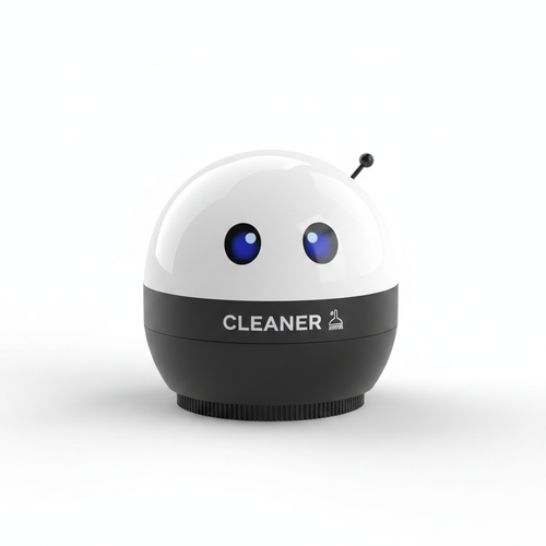 Mini Robot Desk Cleaner on white background